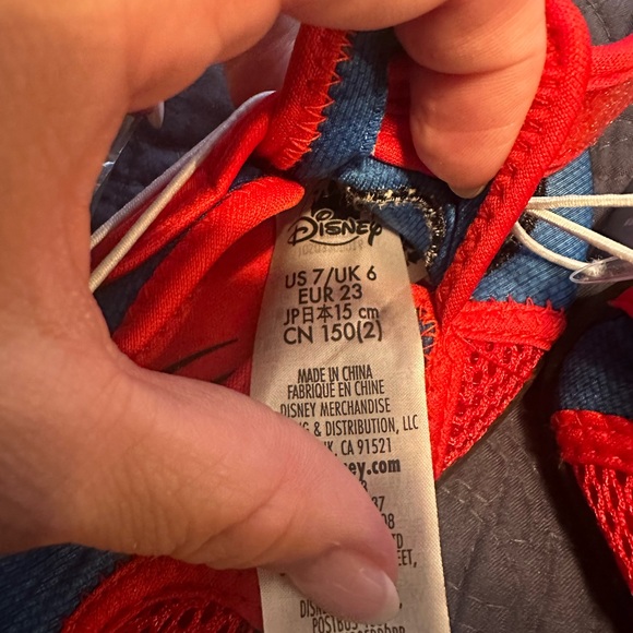 Disney NWT Toddler Boys Swim Water Shoes Size 7 Spider-Man Buzz Lightyear - Picture 4 of 5